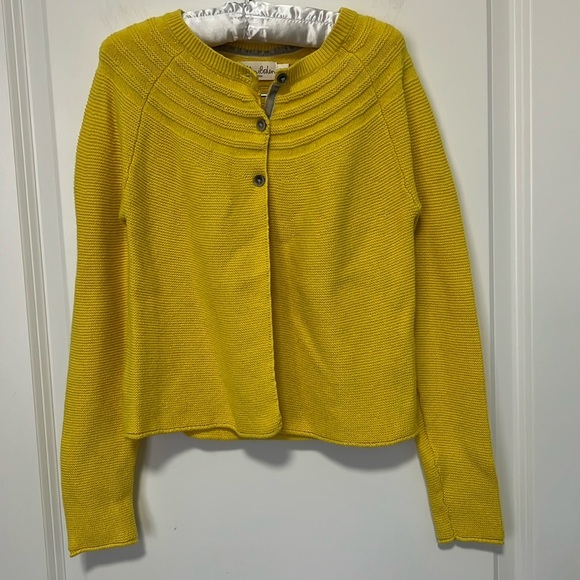 Mini Boden Kids Yellow Cardigan Long Sleeve Sweater size 9-10y 140cm - Picture 6 of 7